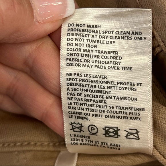 L’Agence Coated skinny Jeans in Rye (latte color) size 28 stretchy - Picture 12 of 14